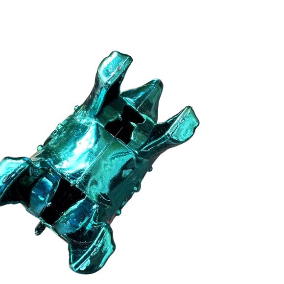 Holiday Time Elephant Ornament Iridescent Teal 6x4" Christmas Decor - Picture 6 of 8